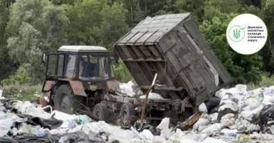 Фото – ДЕІ впіймала комунальників Березані на організації стихійних сміттєзвалищ