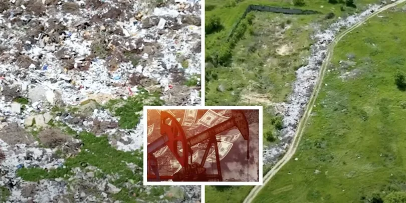 Photo – Poison in the soil instead of utilization: hazardous waste is dumped in the open air in Kyiv region