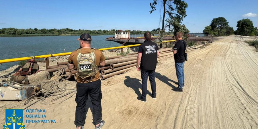 Photo – UAH 170 million worth of sand was extracted from the Danube: businessmen in Odesa region were served with a notice of suspicion