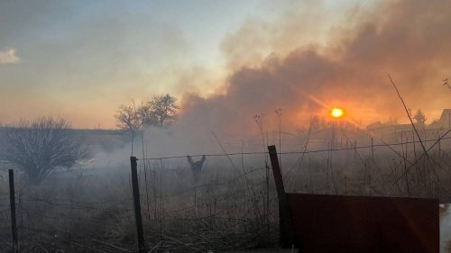 Горит территория бывшего Каховского водохранилища: видео