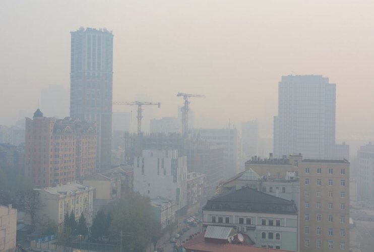 В Киеве зафиксировано ухудшение качества воздуха