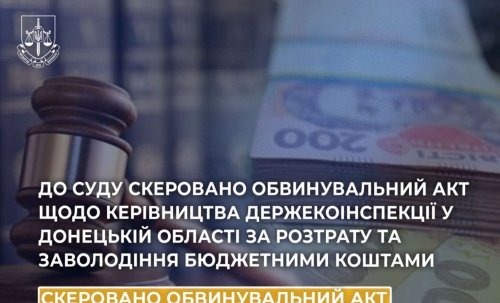 Посадовців Держекоінспекції Донеччини судитимуть за розтрату майже 3 млн грн
