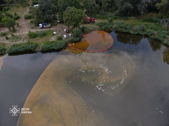 ГСЧС до сих пор откачивает нефтепродукты из озера Кирилловское, а волонтеры спасают птиц
