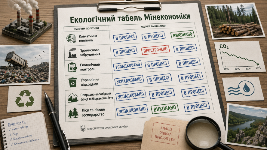 Completed, overdue, carried over: what the Ministry of Economy’s environmental performance report for the year looks like