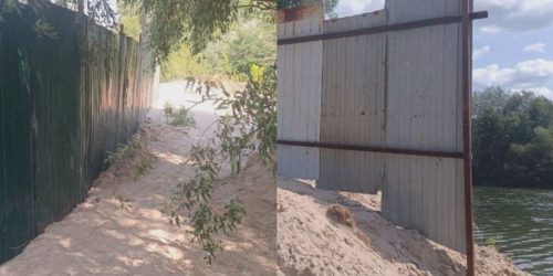 Київські забудовники захопили берег озера в Екопарку Ососокрки